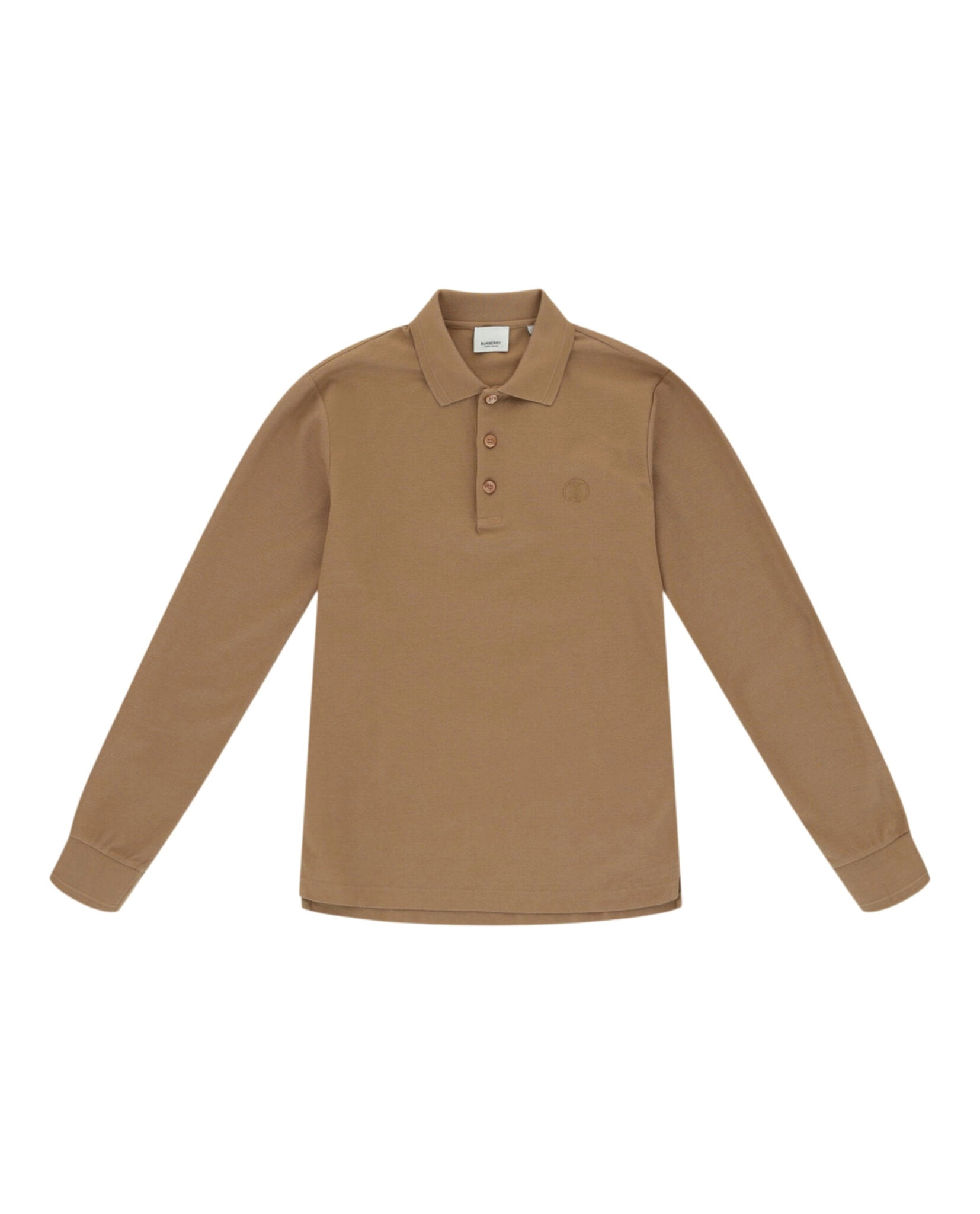 'TB' Long Sleeve Polo