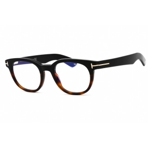 Tom Ford Men's Eyeglasses - Black/Other Oval Acetate Full Rim Frame | FT5807-B 005