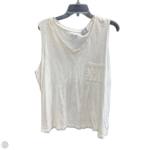 Top Sleeveless Basic By Time And Tru In Beige, Size: 3x