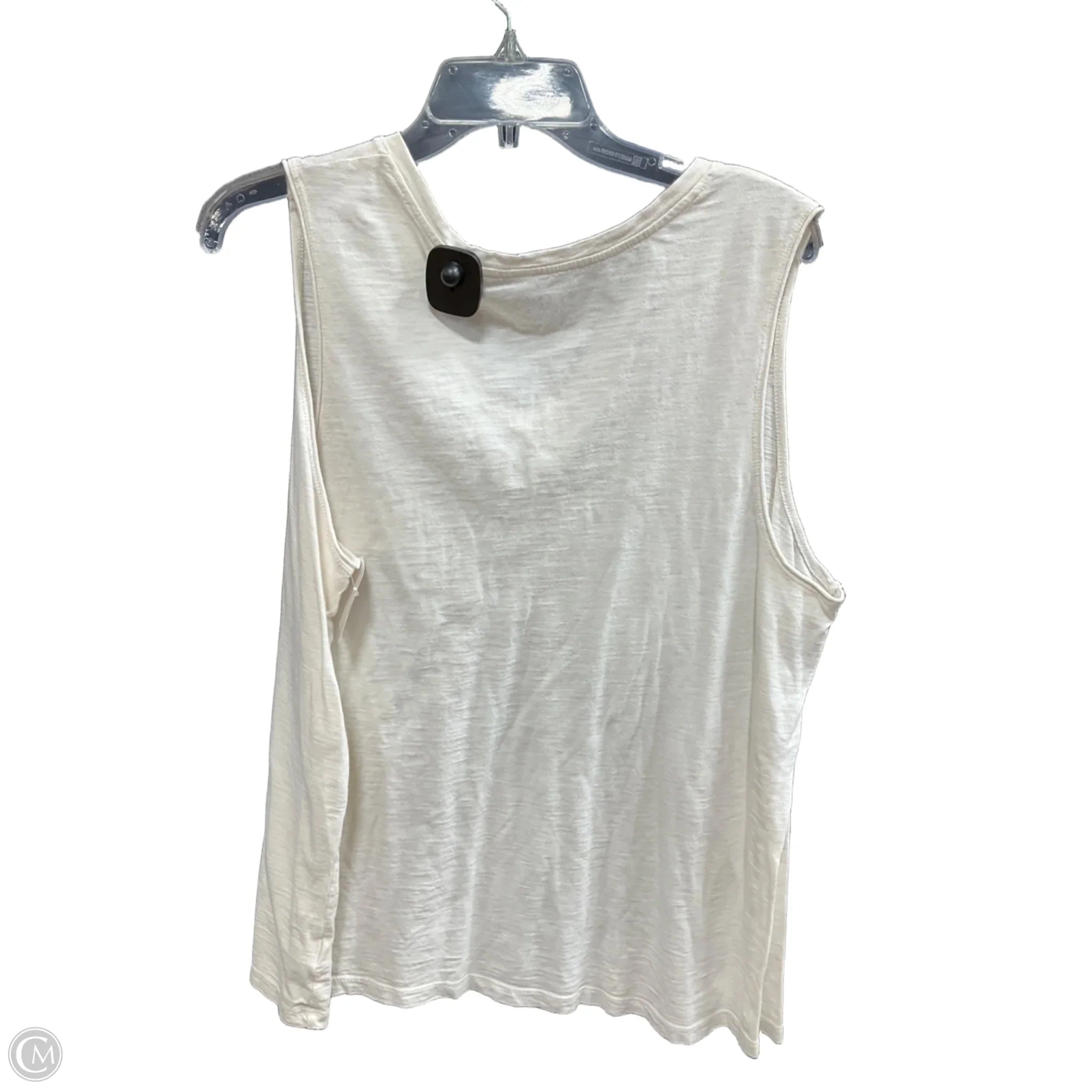 Top Sleeveless Basic By Time And Tru In Beige, Size: 3x