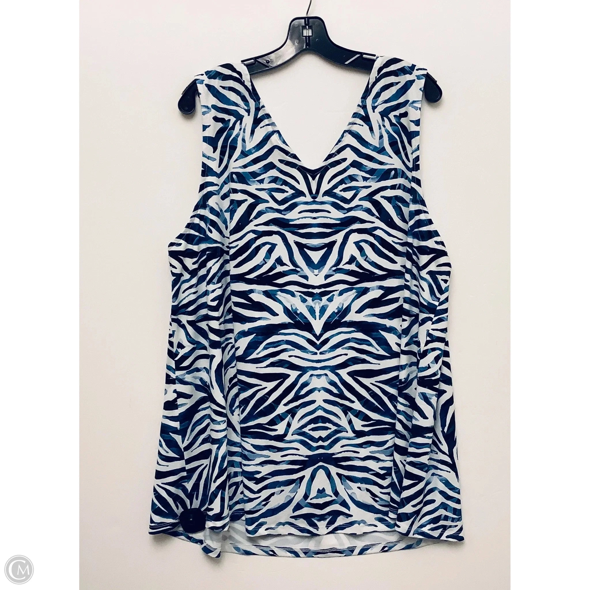 Top Sleeveless By Avenue In Animal Print, Size: 28