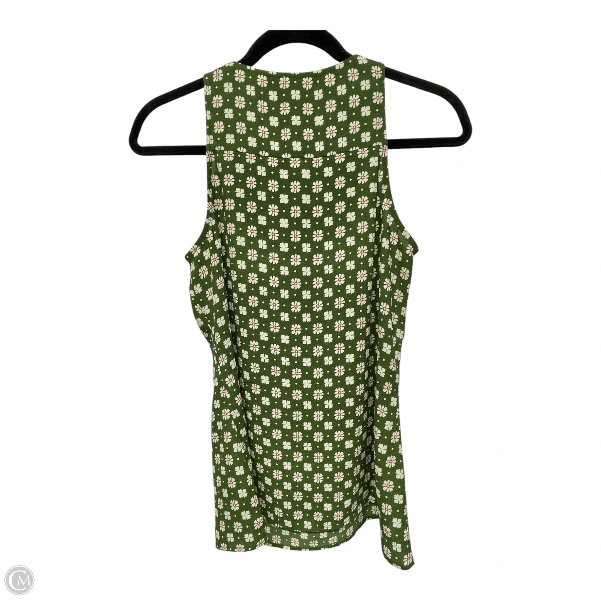 Top Sleeveless By Cabi In Floral Print, Size: Xs