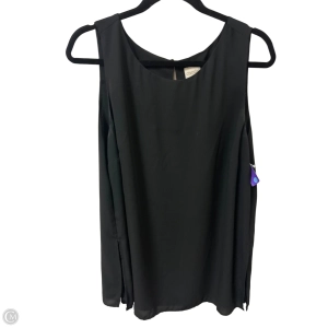 Top Sleeveless By Chicos In Black, Size: L