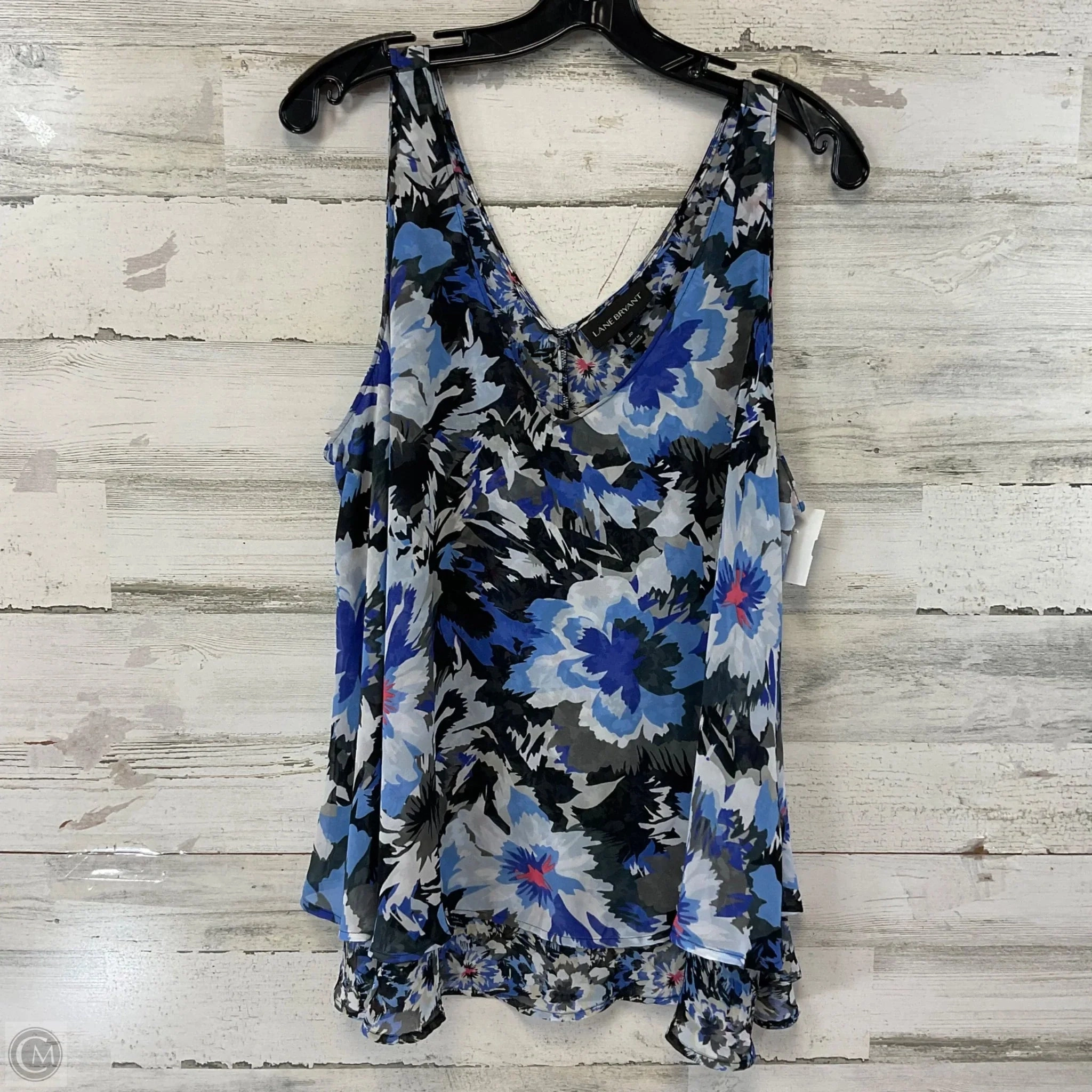 Top Sleeveless By Lane Bryant In Blue, Size: 2x