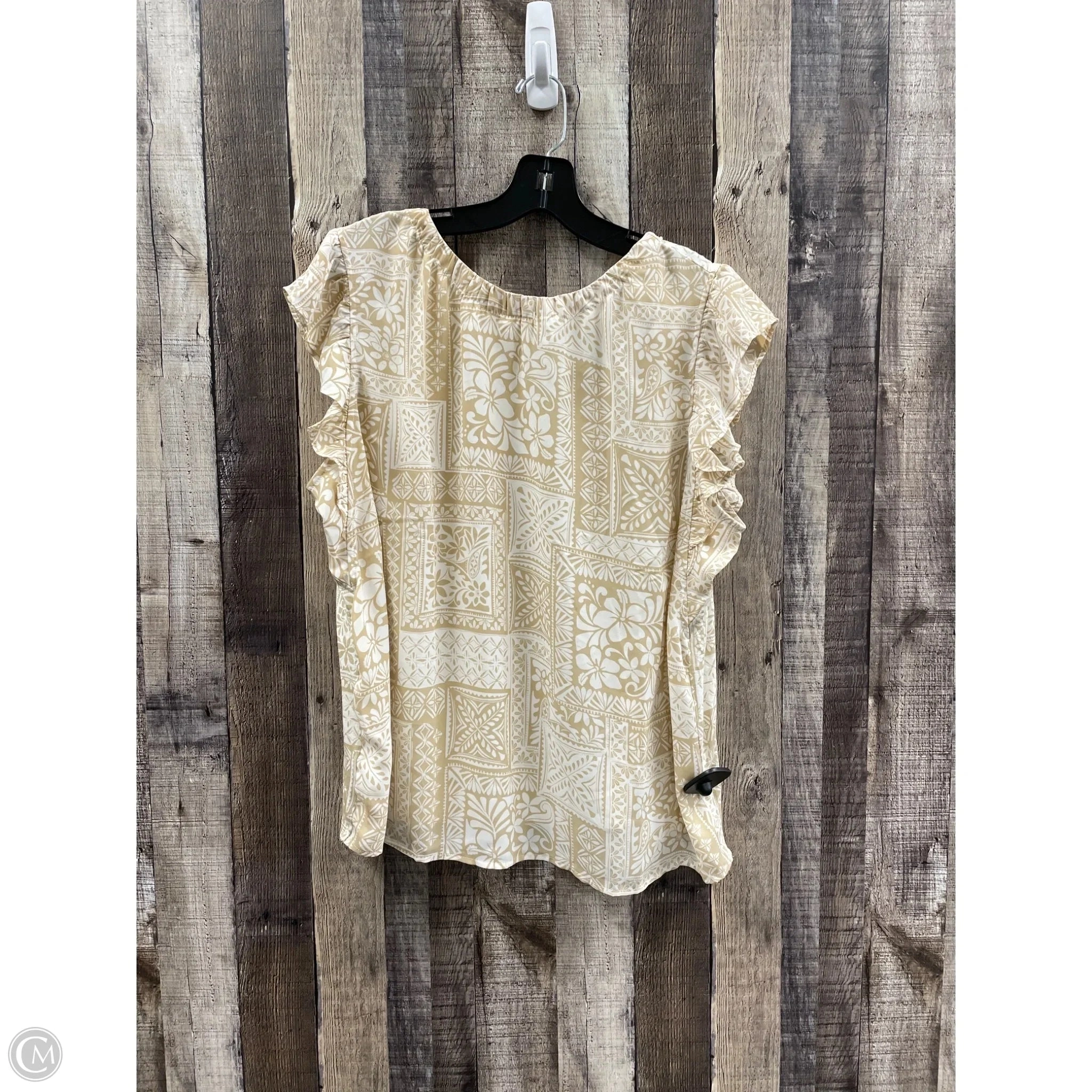 Top Sleeveless By Loft In Beige, Size: Xl
