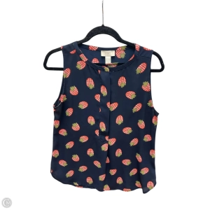 Top Sleeveless By Loft In Blue & Red, Size: S
