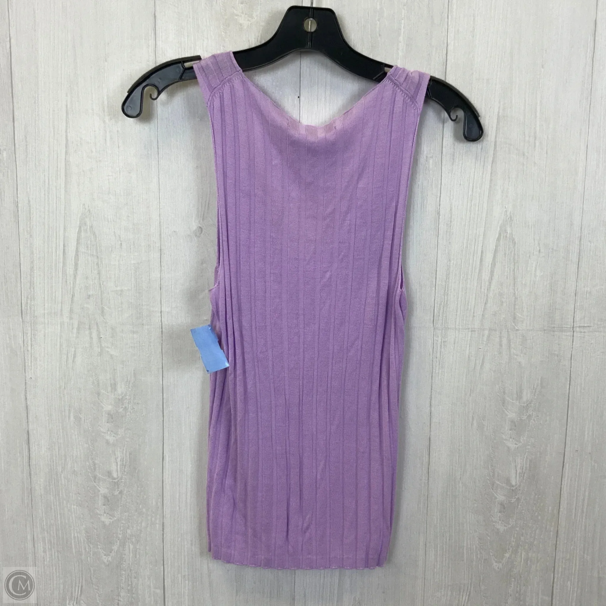 Top Sleeveless By Loft In Purple, Size: M