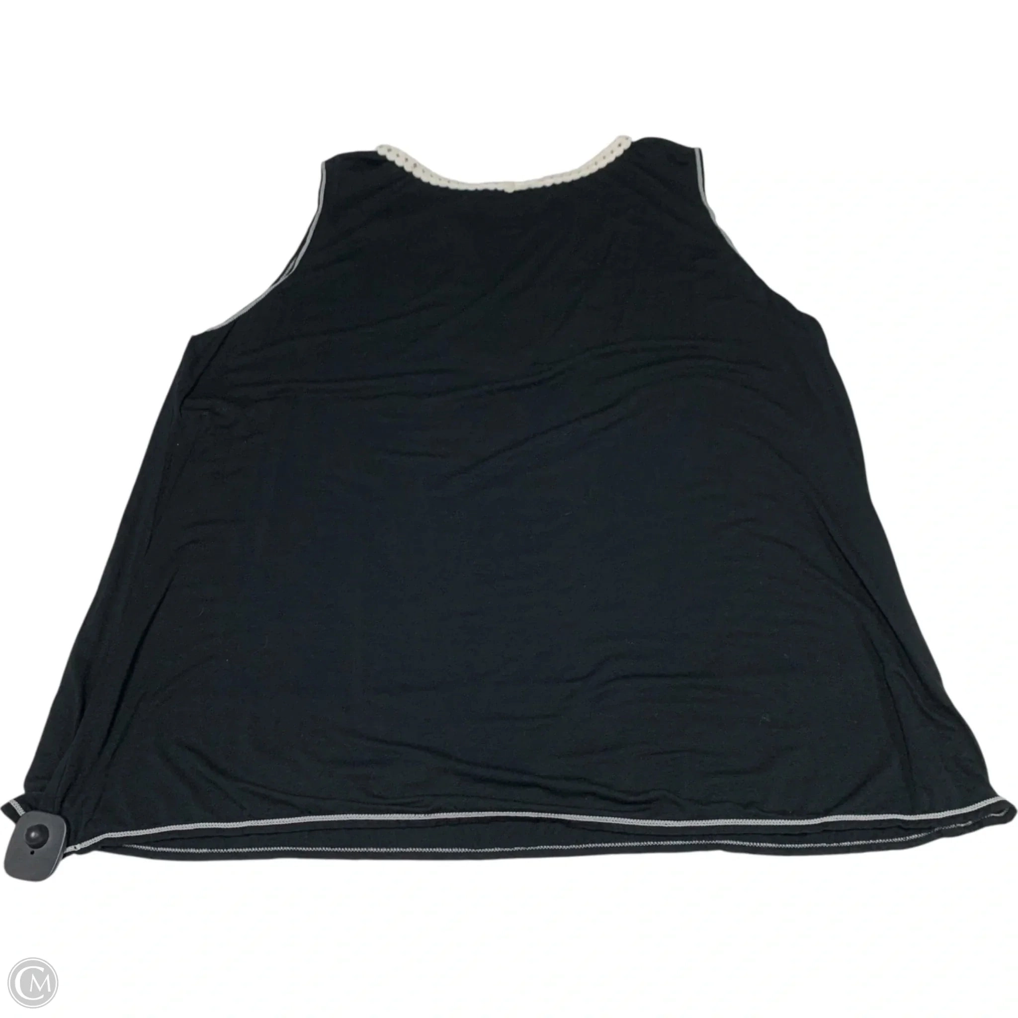 Top Sleeveless By Max Studio In Black & White, Size: 2x