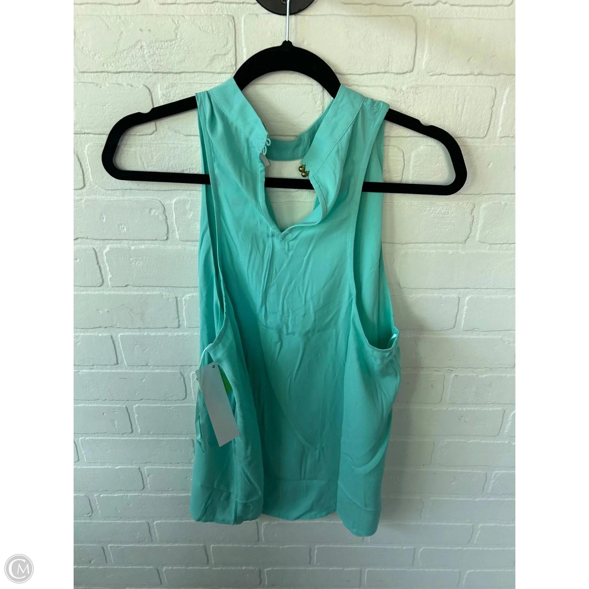 Top Sleeveless By Naked Zebra In Blue, Size: L