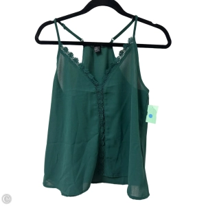 Top Sleeveless By Shein In Green, Size: S