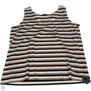 Top Sleeveless By Talbots In Striped Pattern, Size: 2x