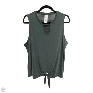Top Sleeveless By Time And Tru In Grey, Size: Xl