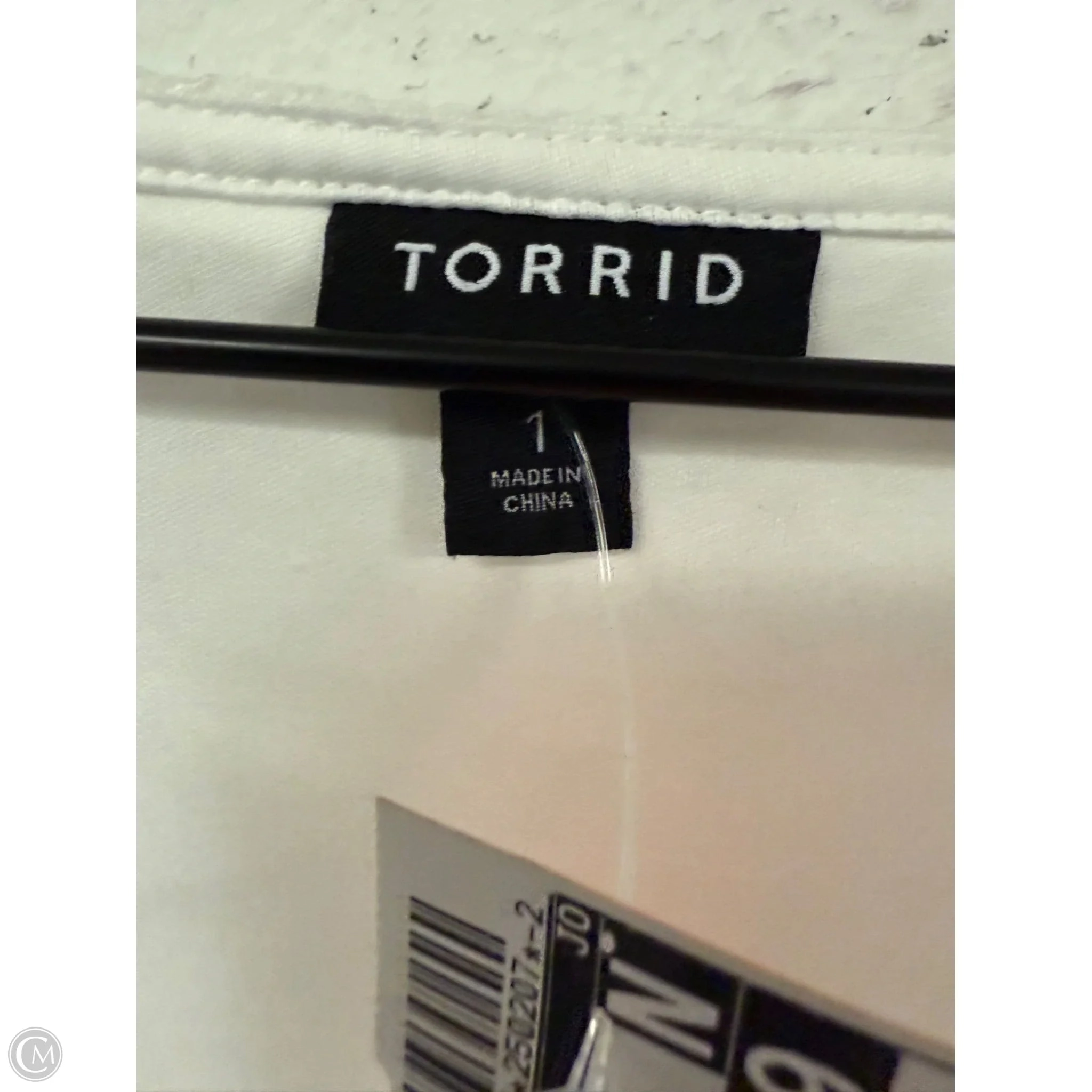 Top Sleeveless By Torrid In White, Size: 1x