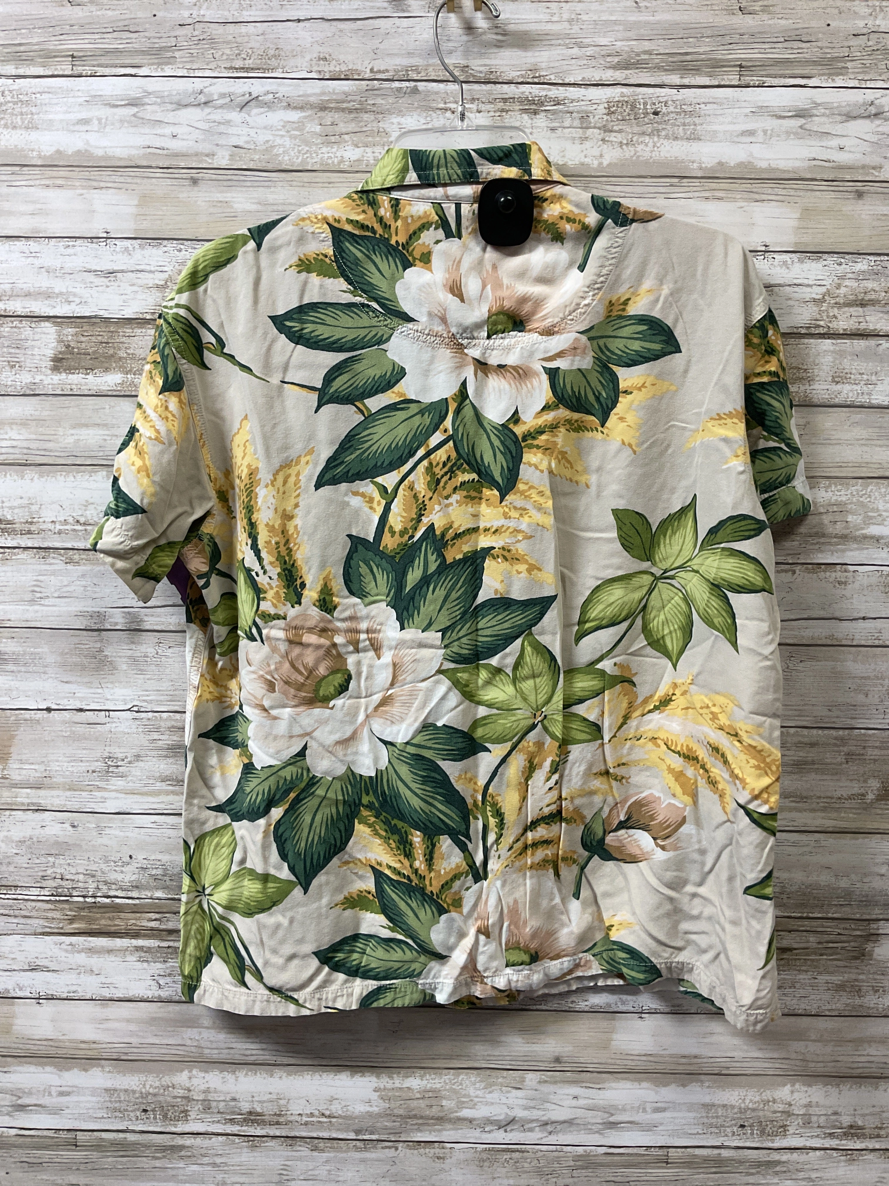Top Ss By Liz Claiborne In Tan & Yellow, Size:M