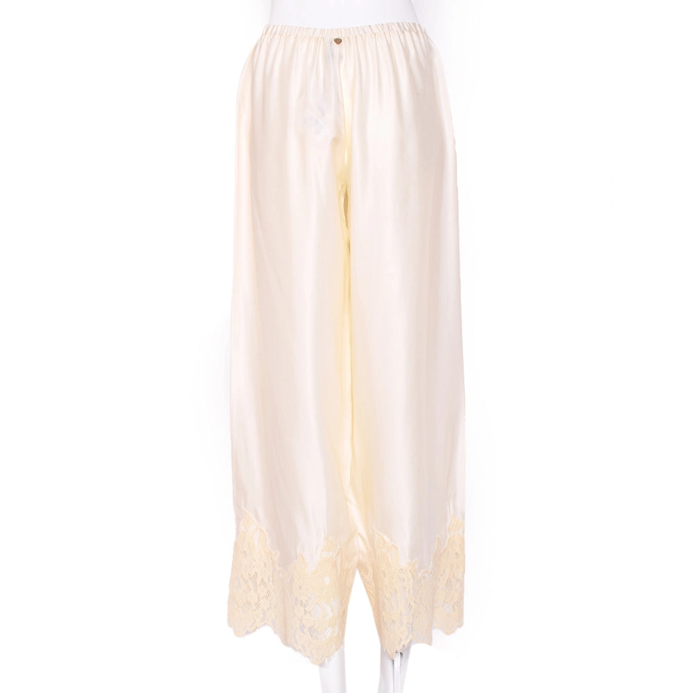 Twin Set Pants Cream Size Medium