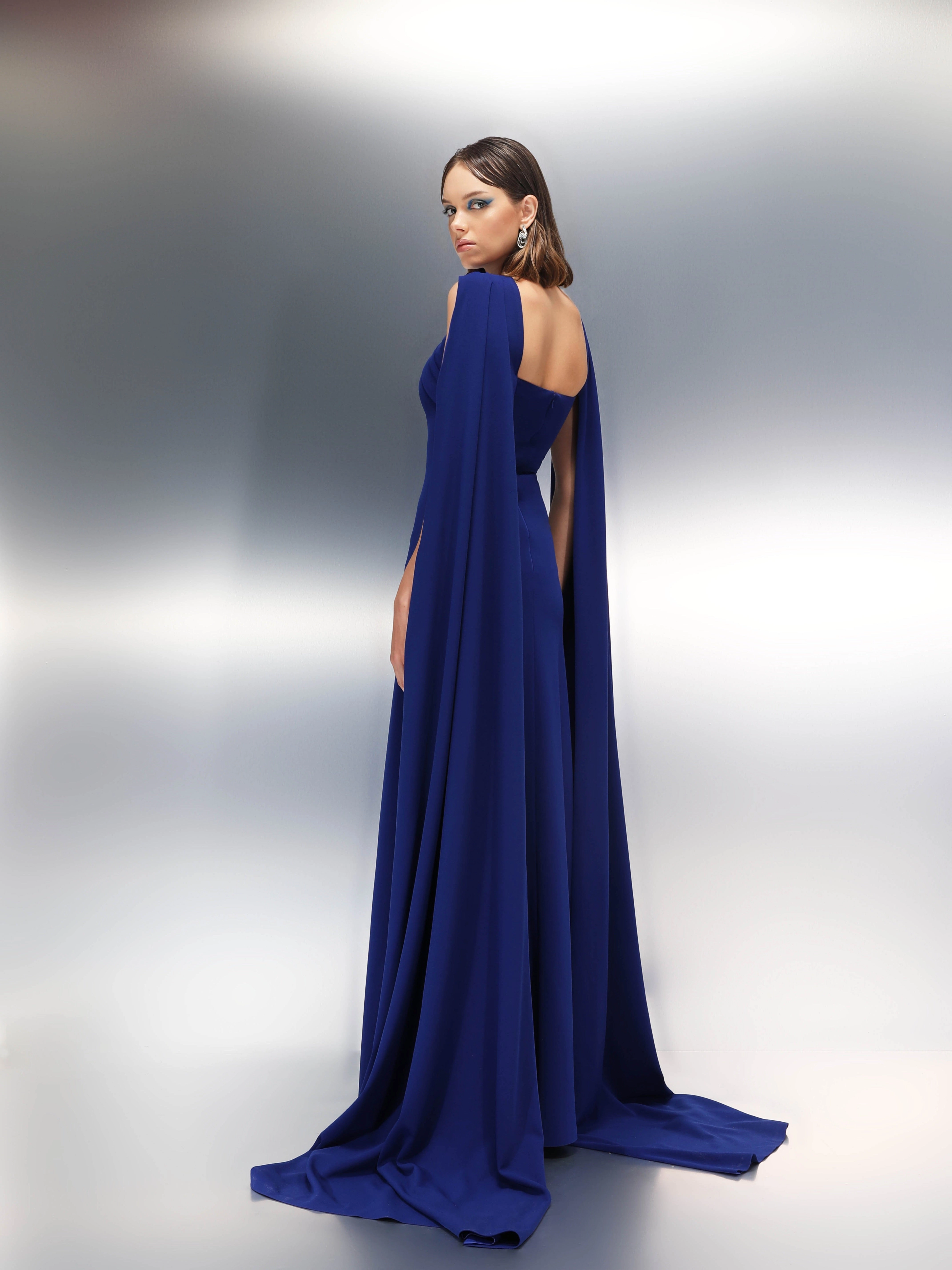 Velvety Couture Women's CALIN Magnetic Blue Dress