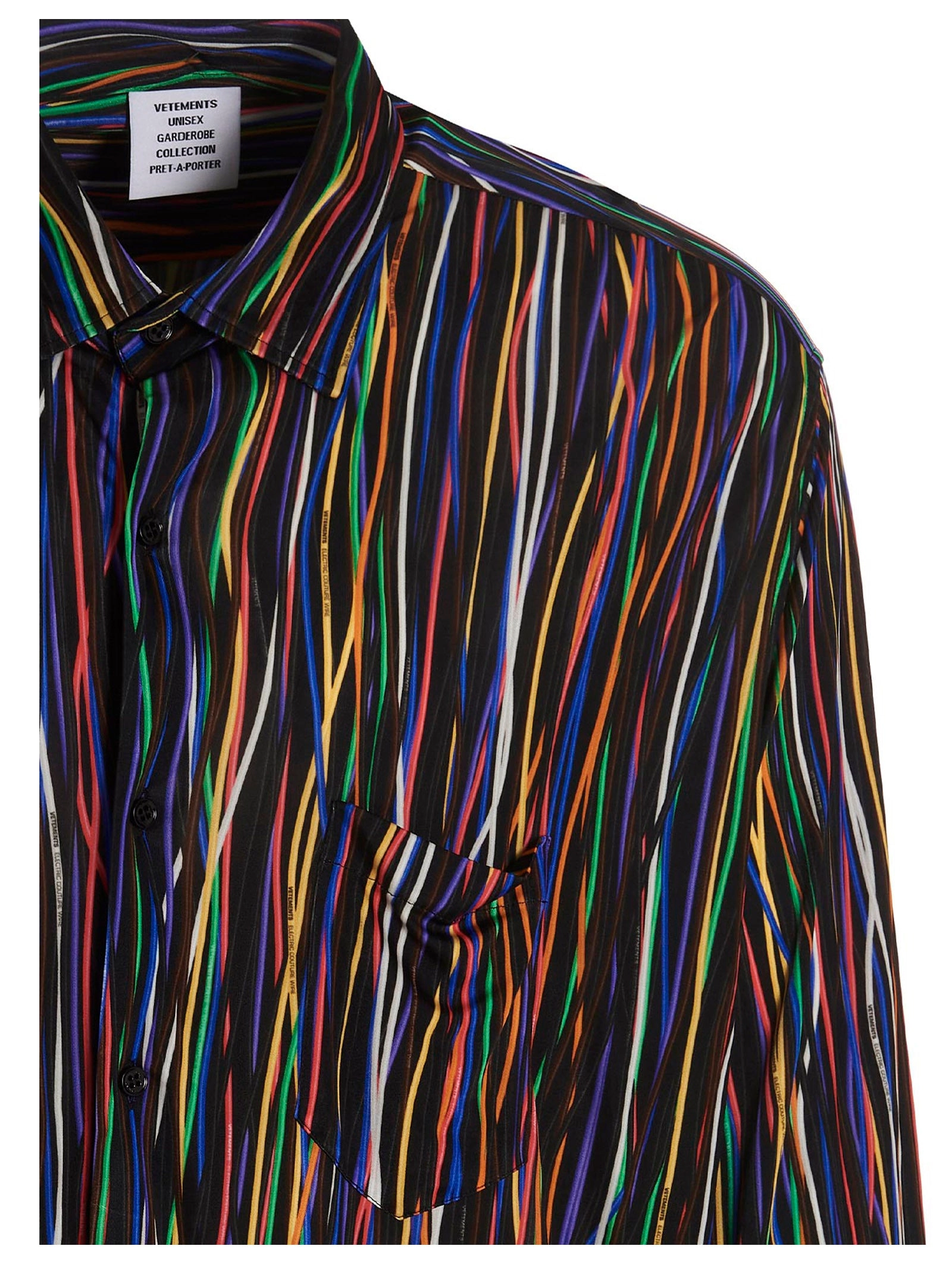 Vetements Striped Long-Sleeved Shirt