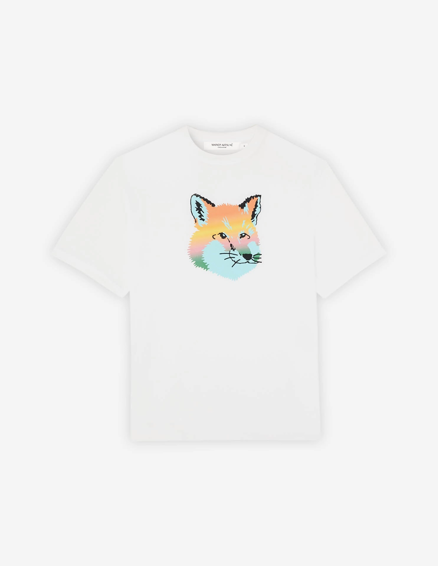 Vibrant Fox Head Easy Tee Blue Haze White