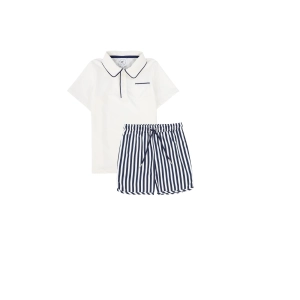 WATER CLUB NAVY STRIPED POLO SWIM SET