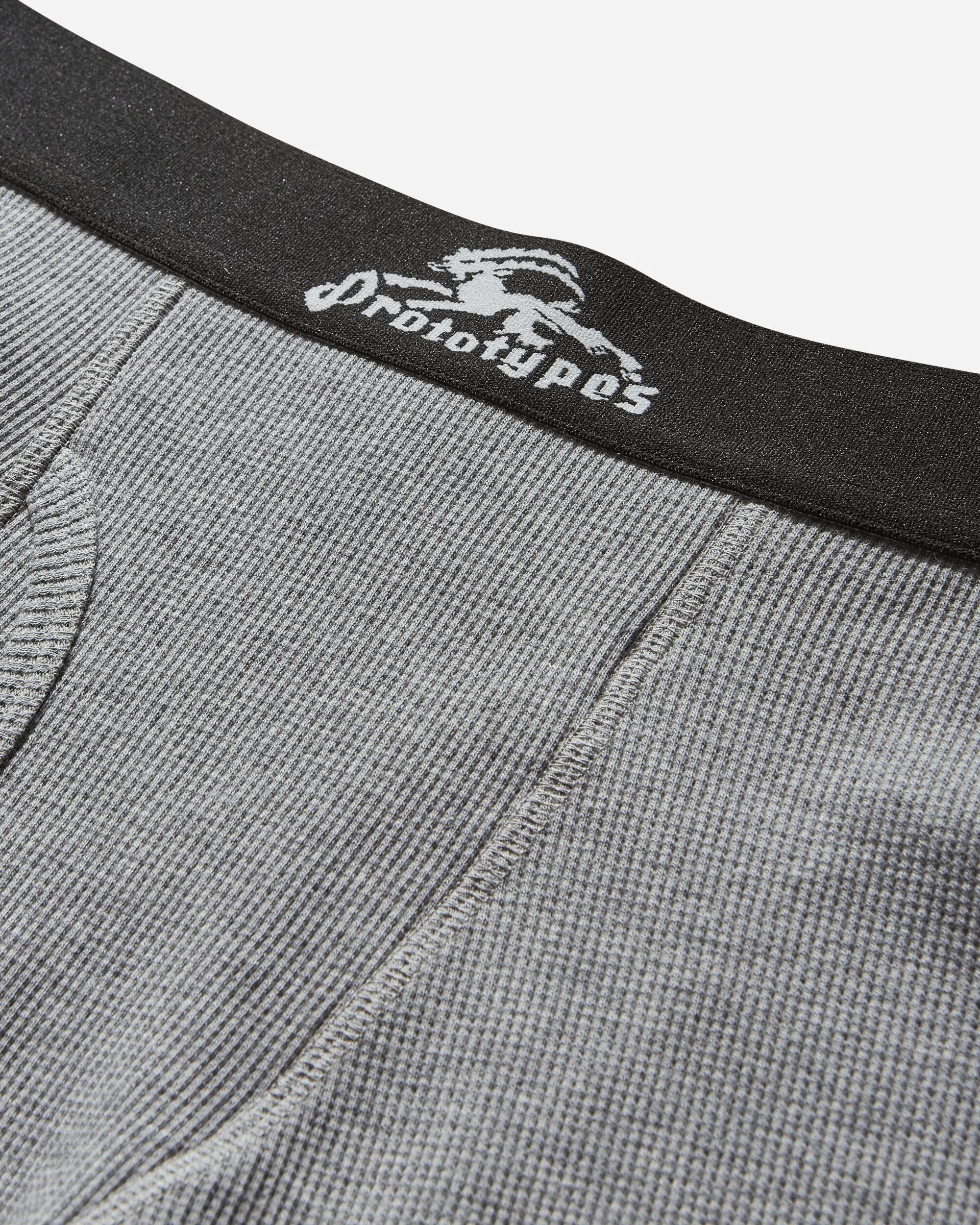 Women's Waffle Boxers Grey