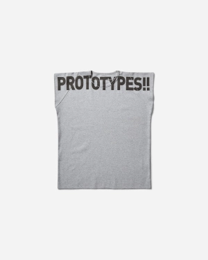 Women's Waffle Muscle T-Shirt Grey