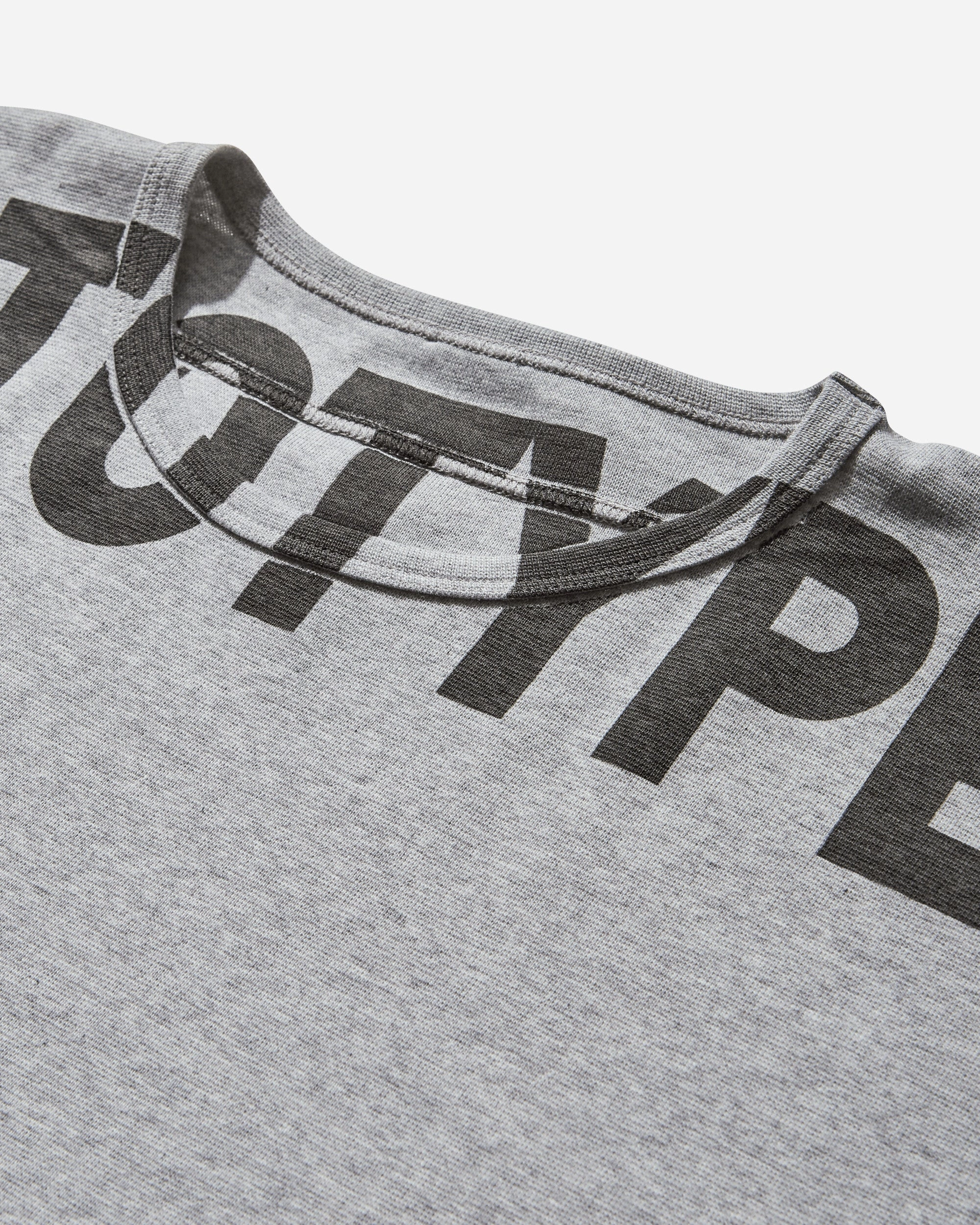 Women's Waffle Muscle T-Shirt Grey