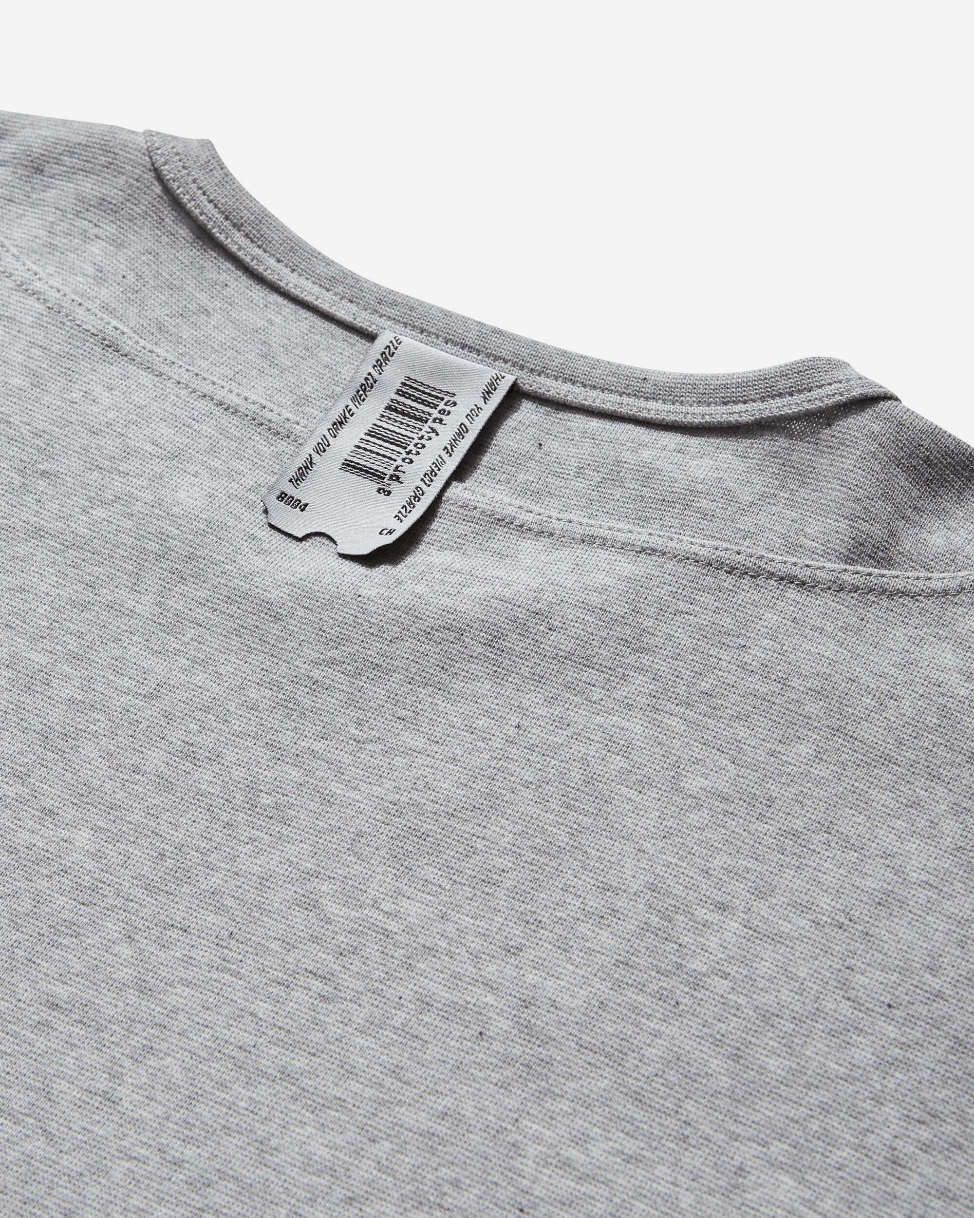 Women's Waffle Muscle T-Shirt Grey