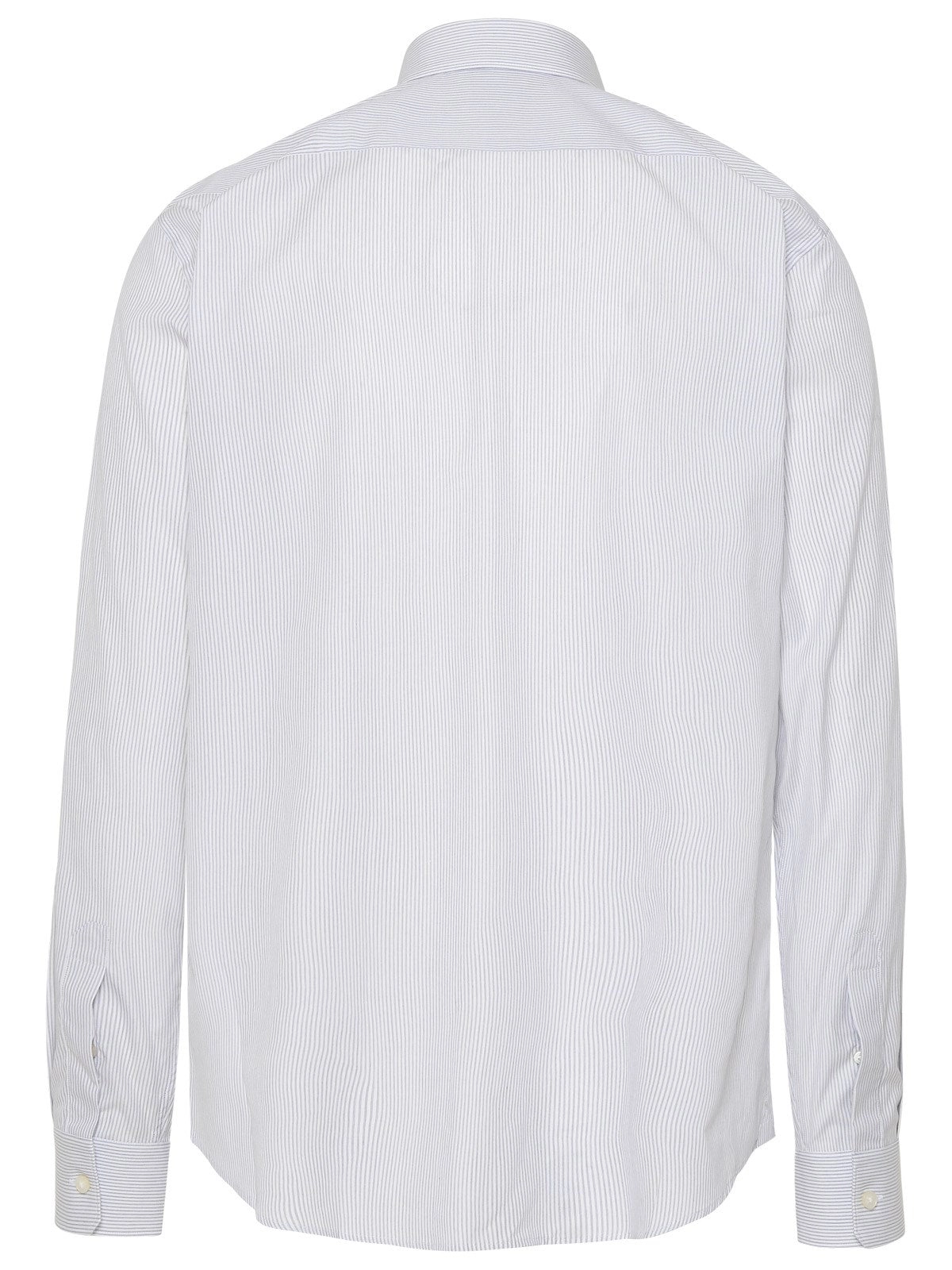 Z Zegna Striped Long-Sleeved Shirt